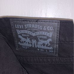 Levi Strauss Mens Black Jeans
