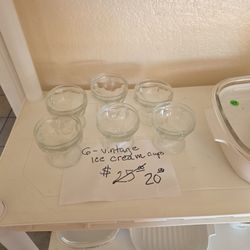 Vintage Ice Cream Cups