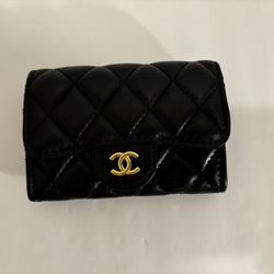 Small Chanel Lambskin Quilted Wallet