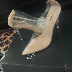 Clear Nude Heels 