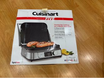 NEW Cuisinart Electric Griddler Five countertop grill panini press