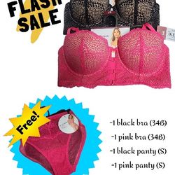 2 Matching Bra And Panty Sets 