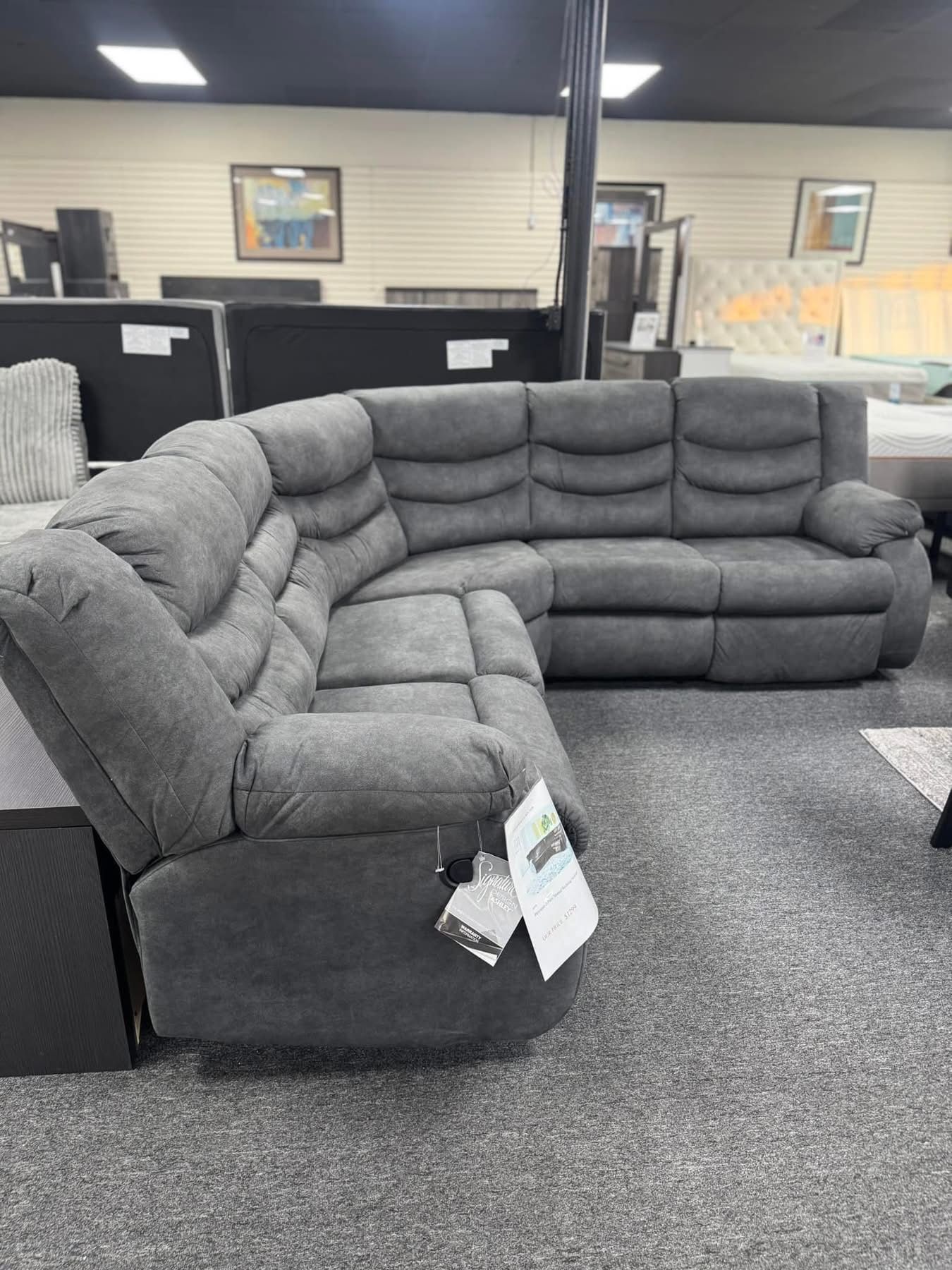 Reclining Sectional In Stock For Fast Delivery