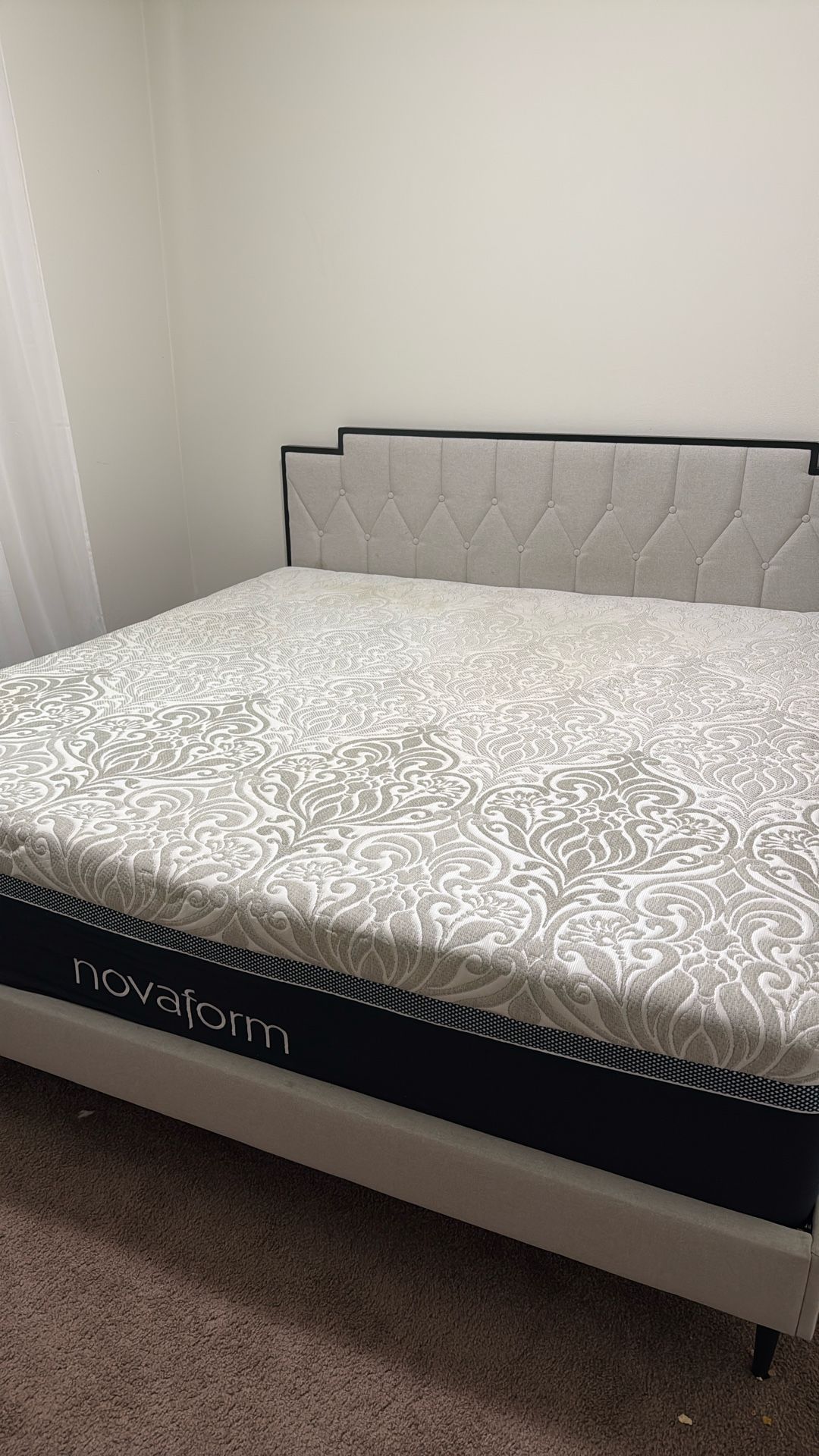 King Size Bed Frame And Mattress 