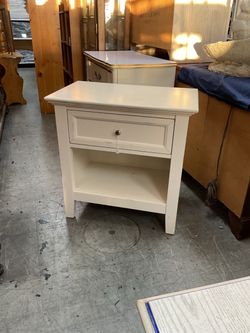 Nightstand with Drawer and Shelf
