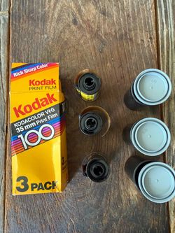 Vintage Unused Kodak Kodacolor VR-G 35mm color print film (ISO 100)  3-pack