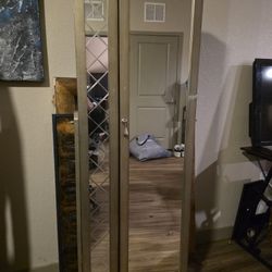 Standing Mirror Jewelry Case