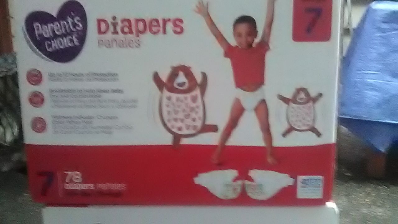 parents choice diapers size 7