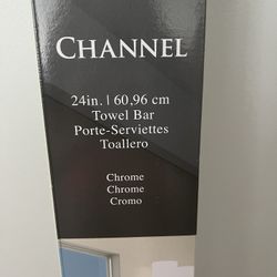Gatco 24” Bathroom Towel Bar (Chrome) - NEW in box 