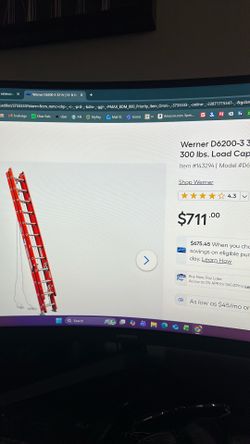 Werner 32 ft fiberglass ladder