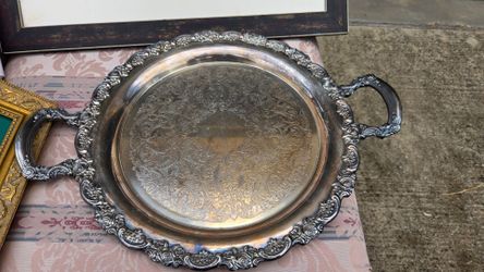 Oneida silver plated tray