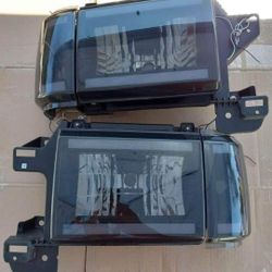 87-91 Ford F-150-F-350 / Ford Bronco LED Headlights Faros Calaveras Micas Luces Lamps 