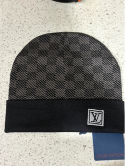 Louis Vuitton LV Essential Beanie Black Wool Knit Hat With Tags