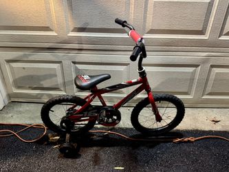 Red Huffy 16” Rock It Kids Bike 