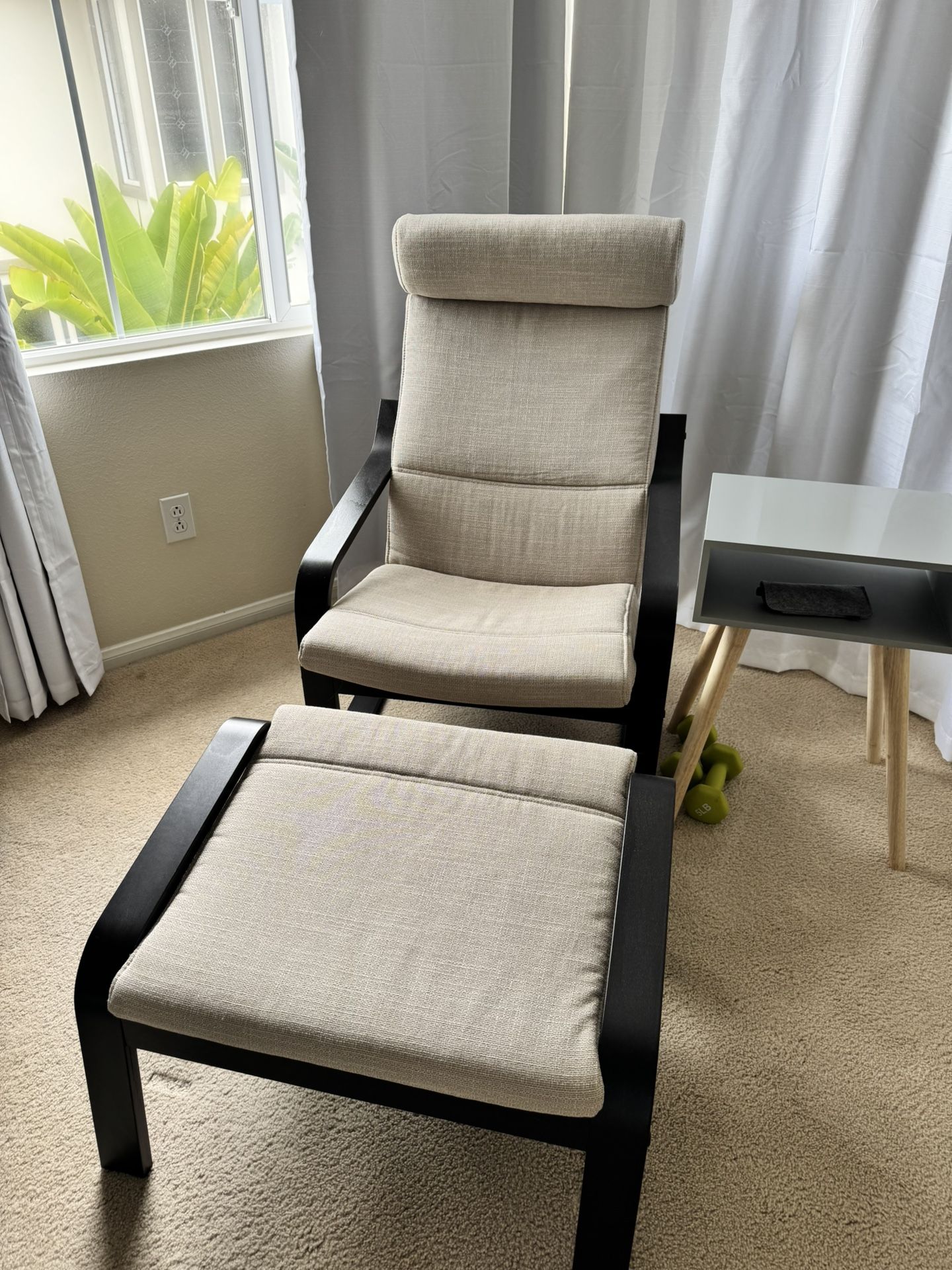 IKEA Chair And Ottoman…like New 