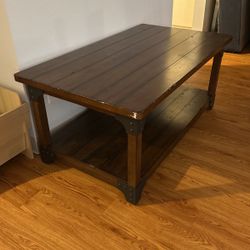 Strong Dark Wood Coffee Table 