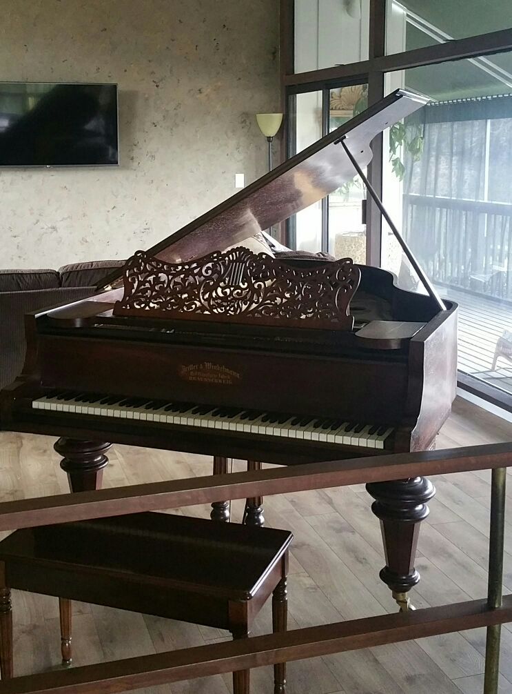 1875 Zeitter & Winkelmann Parlor Grand Piano