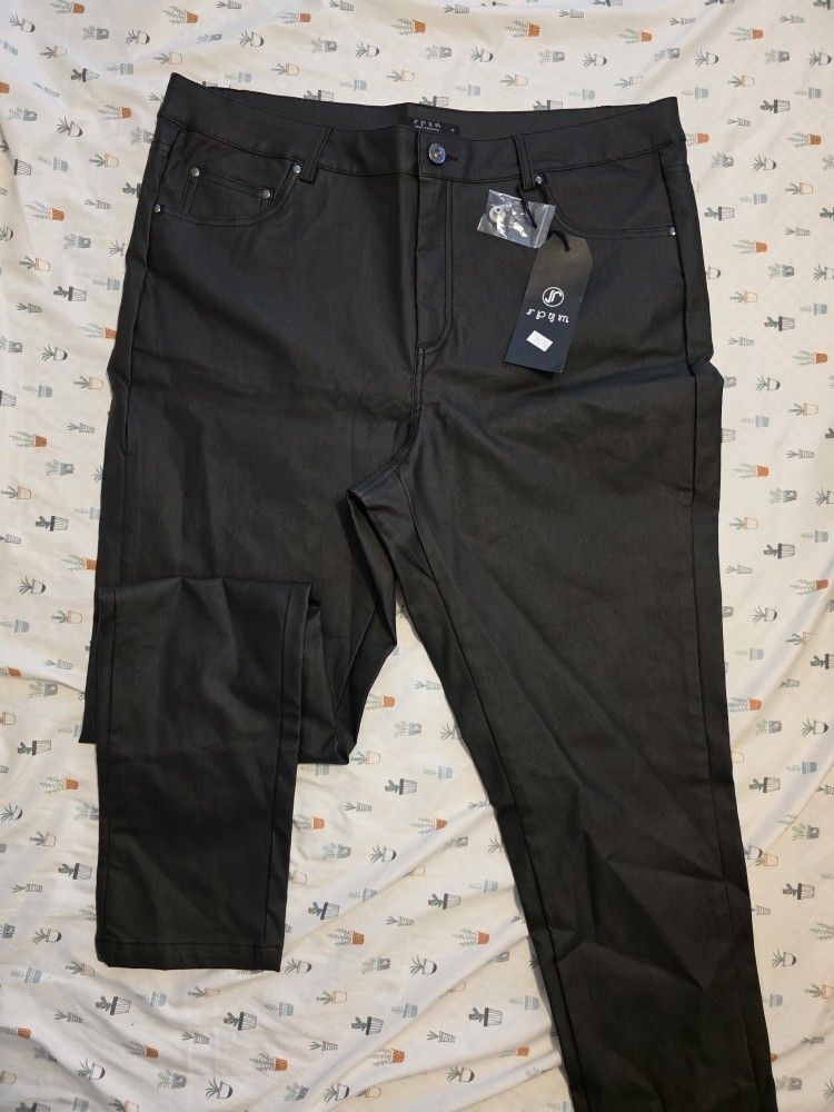 Women's Black Viscose Pants