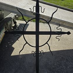 Decorative Wrought Iron Wall Candle Holder