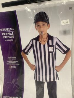 Kids Referee Costume Set – Child Standard (Fits Up to Size 10)
