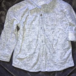 Toddler Long Sleeve Button Up 