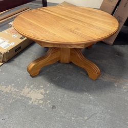 Round Real Wood Coffee Table (in Store)