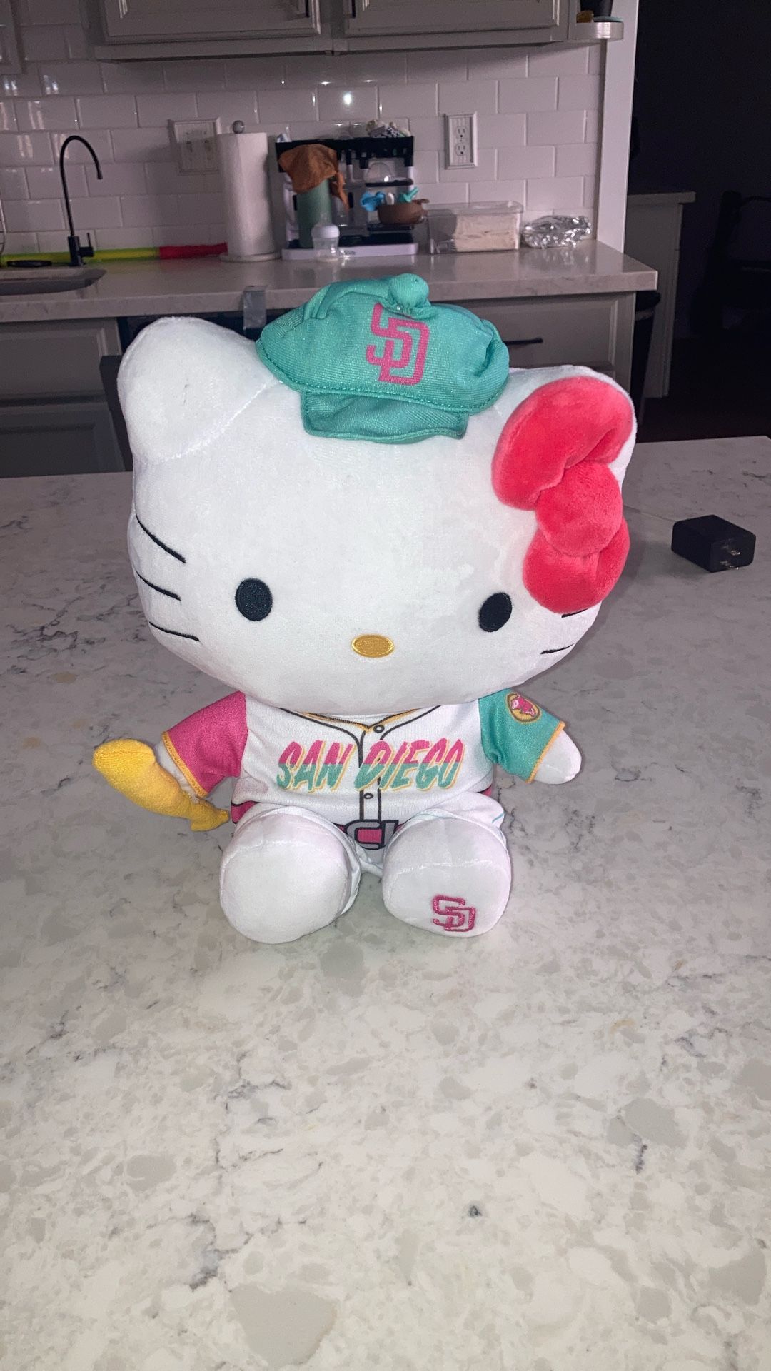 HELLO KITTY PADRES COLLAB PLUSHIE