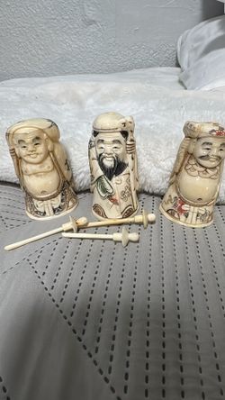 Vintage Asian Snuff Bottles Hand Made