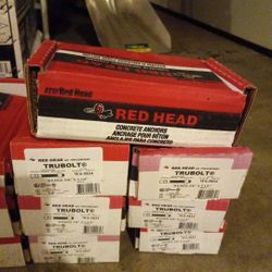 Concrete Anchoring System - Red Head Trubolt WS-5834  9 Boxes Available