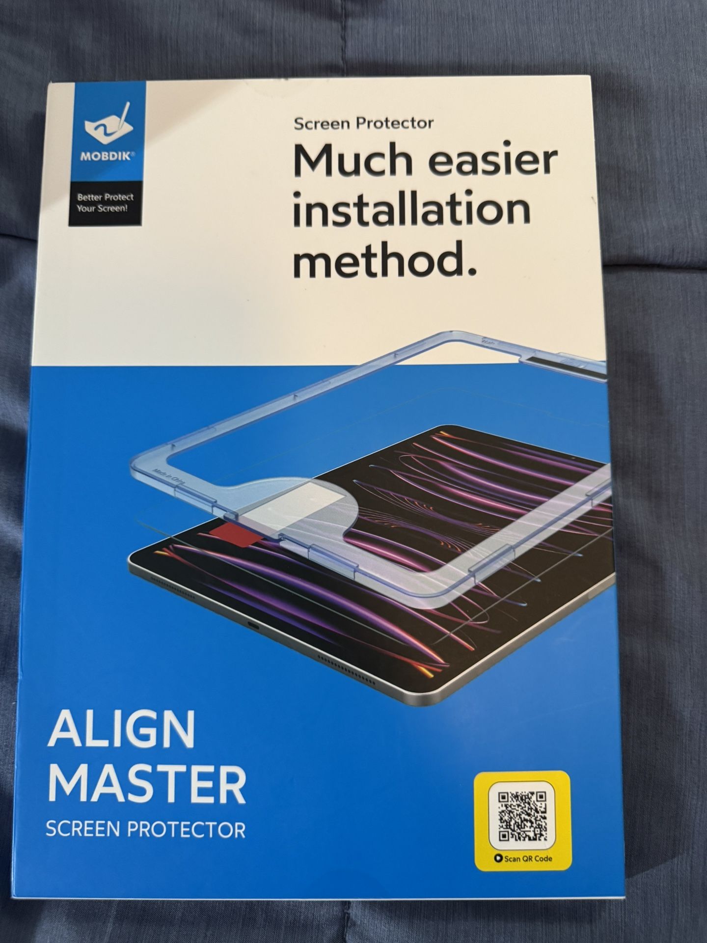 MOBDIK Tempered Glass Screen Protector Compatible with iPad Pro 11 inch 2024 Ultra Clear, Anti Scratch, Case Friendly, EZ Kit 1 Pack Brand new in box