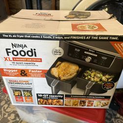 Ninja Air fryer - Two 5 Qt Baskets 