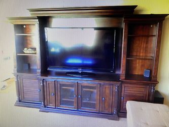 Walnut Wood Wall Unit