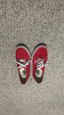 Red vans size 8