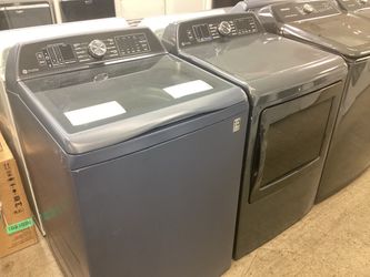GE Profile Smart 5.3 cu.ft. Top Load Washer and 7.3 cu.ft. Electric Dryer Set