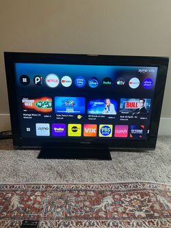 Toshiba 32”TV + Universal TV Mount Table Top Stand (27-55 inch TVS Height Adjus)
