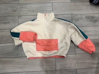 Sherpa Fleece Quarter-Zip Pullover- Fits M
