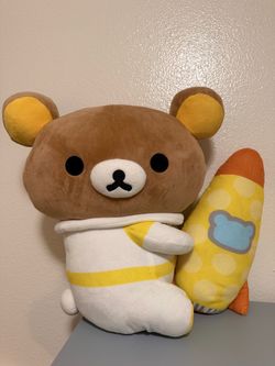 Rilakkuma Space Astronaut Plush with Rocket
