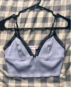Victoria Secret Small Cropped Gray Top