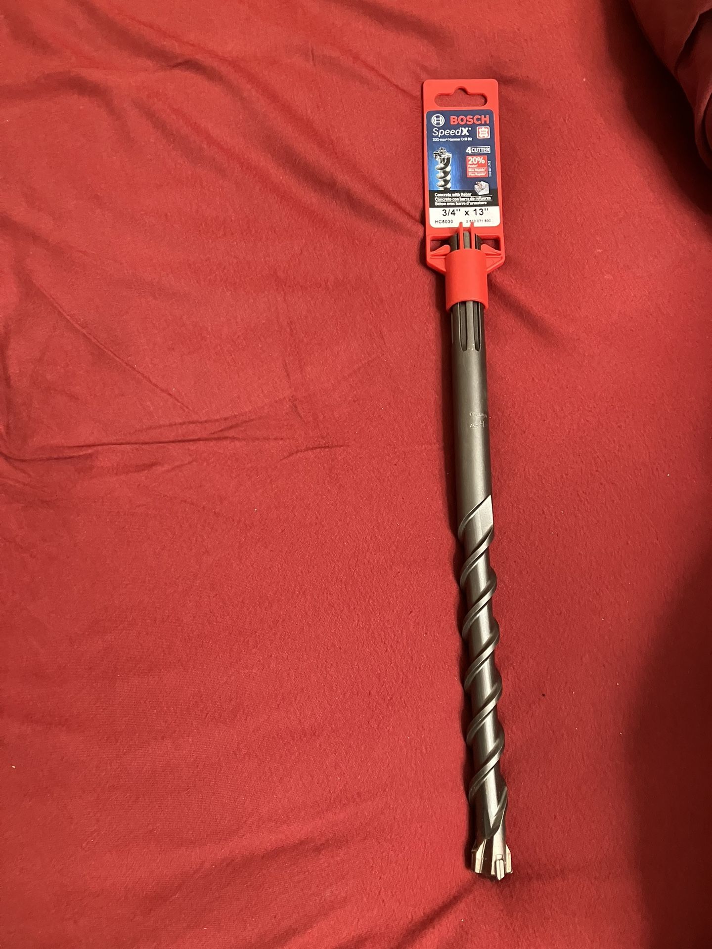 Bosch 3/4x13” SDS Max Hammer Drill Bit for concrete with rebar