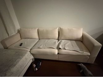 Cream sectional