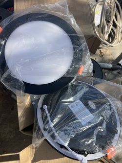 8” Black Canless Ultra Thin Recess Lights