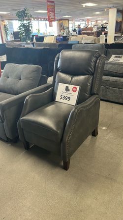 Grey Push Back Recliner