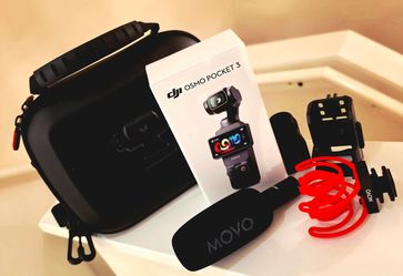 HUGE DJI Pocket 3 Set! Case, Mono Mic, and more! Lightly Used.