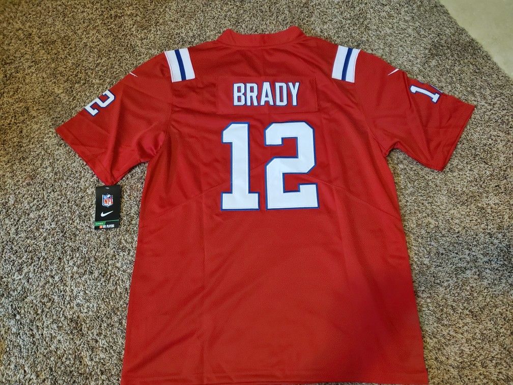 Brady #12 Patriots Jersey Medium