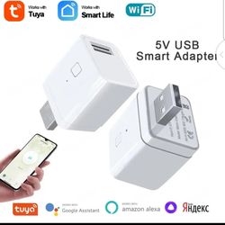 Tuya Smart Micro USB Adaptor Switch 5V WiFi   Mini USB Power Adaptor Works with Alexa Hey   Google Alice for Smart Home