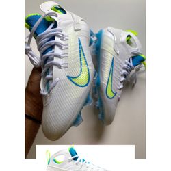 Nike Huarache 9 Elite Blue & Volt Lacrosse Cleats - Mid Men’s sz 11 NEW NO BOX! 