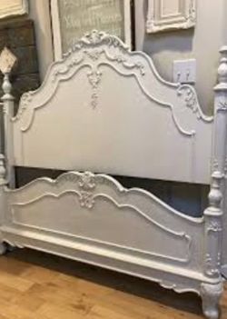 Vintage White Bed Frame