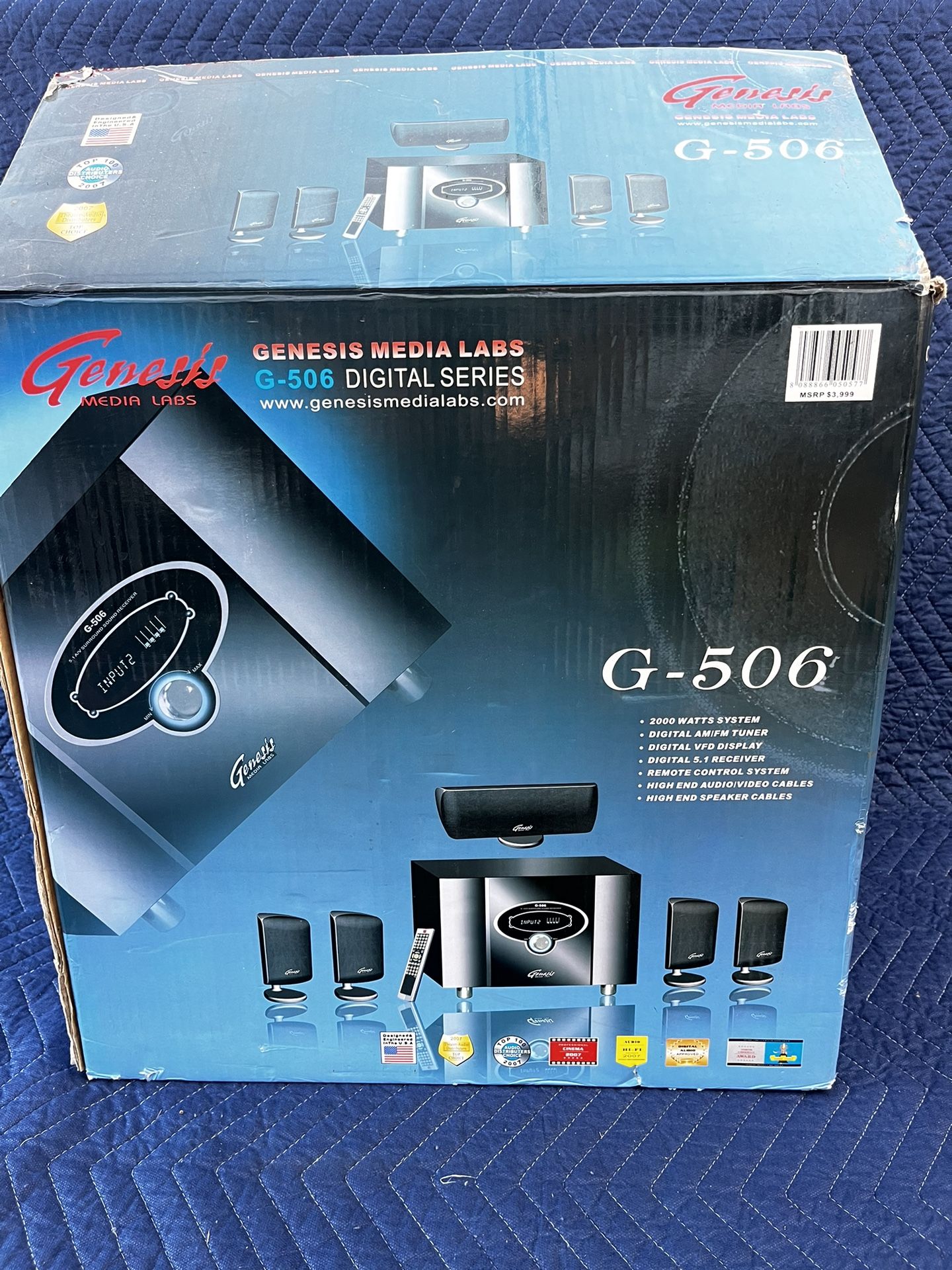GENESIS MEDIA LABS SURROUND SYSTEM G-506 DIGITAL SERIES ~ USED LIKE NEW!