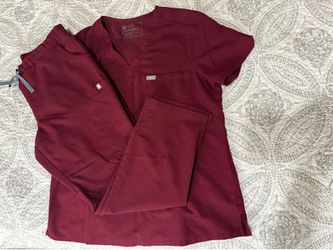 Women’s Burgundy Figs Scrub Set