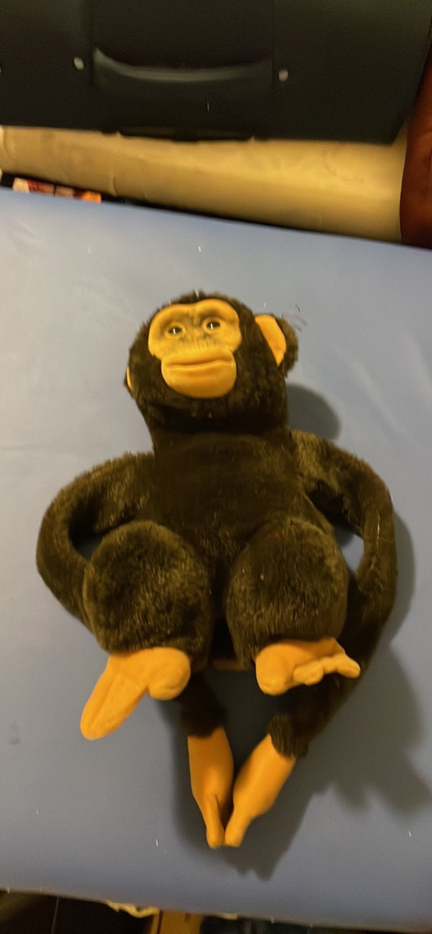 Vintage 1984 Child's Playmate Hosung Monkey Chimpanzee Hand Puppet Squeaks